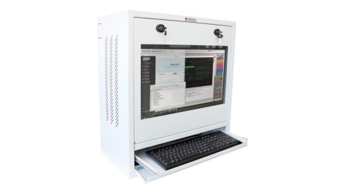 Szafa na komputer przemysłowy PC i monitor LED/LCD 22 cale biała ICRLIM10W