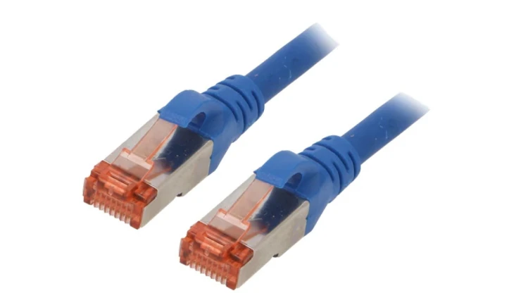Patch cord S/FTP 6 linka Cu LSZH niebieski 5m 27AWG DK-1644-050/B