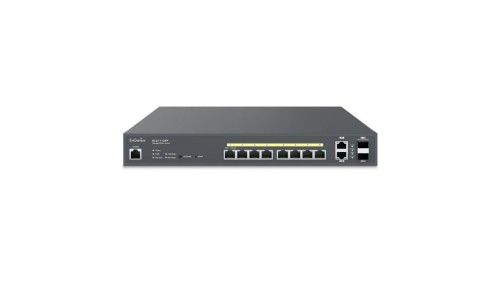 Switch zarządzalny 8x RJ45 Gigabit PoE+130W, 2x Uplink Cloud ECS1112FP