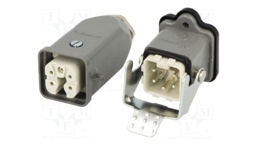 Złącze HDC męskie + żeńskie GWconnect PIN 5 10A 400V 4+PE 93603-0032