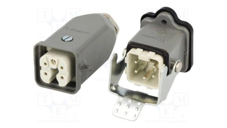Złącze HDC męskie + żeńskie GWconnect PIN 5 10A 400V 4+PE 93603-0032
