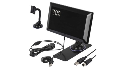 MCTV-948 Antena aktywna pokojowa DVB-T/T2 H.265 HEVC Maclean Slim