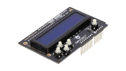 DF-DFR0374 Wyświetlacz: LCD 16x2 RGB LED Interfejs: I2C