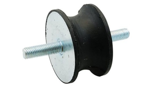 Nóżka z gwintem, M10, Ø 60mm, materiał: Guma naturalna 50Shore A, RS PRO