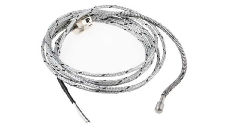 Termopara typ J do +400C 20mm kabel 2.5m, Stal nierdzewna 316 Zgodność z RoHS