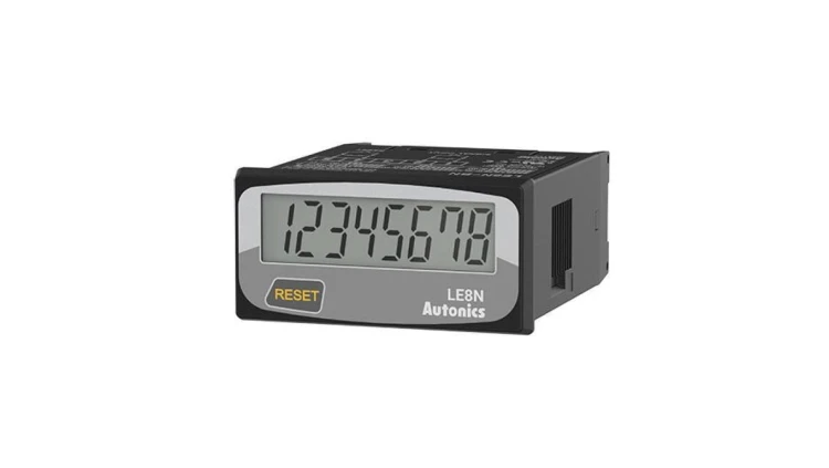 Licznik: elektroniczny czas pracy LCD Zakres: 0÷999999,9h IP20 LE8N-BV