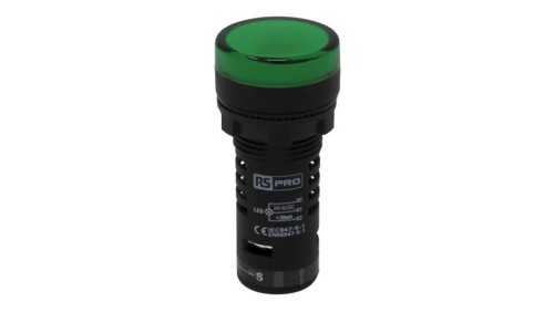 Lampka kontrolna w komplecie z układem testowym, Ø 22mm, IP65, RS PRO