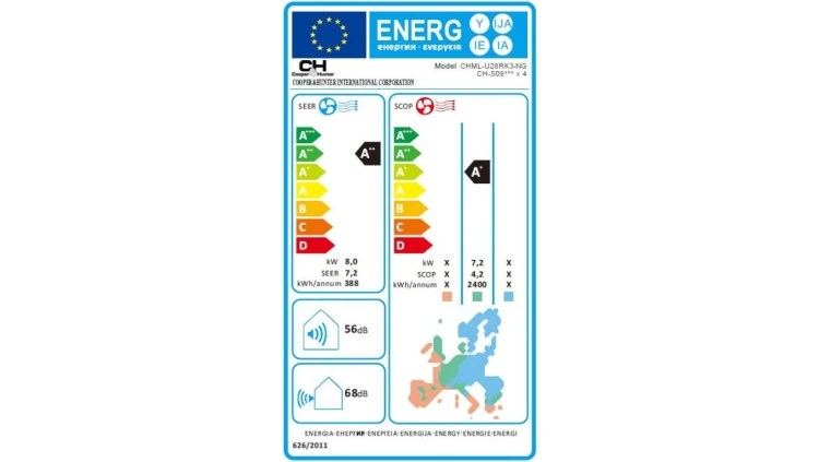 Agregaty Multi Split (seria -NG) CHML-U28RK4-NG, 8,0 kW, 5 lat gwarancji, Grzanie i Chłodzenie, 2-4 jednostki wewnętrzne
