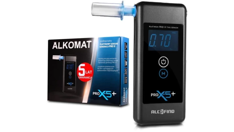 Alkomat Alcofind Pro x-5+ 5 lat gwarancji, 24mc serwisu
