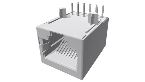 5558067-1 Gniazdo RJ50 PIN: 10 Kat: 3 ekranowane Układ: 10p10c na PCB THT