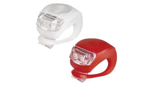 Lampa rowerowa, komplet przód + tył 10 lm 2× CR2032 P3921