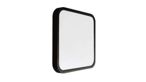 Plafoniera LED 18W 1830lm 4000K Dioda SAMSUNG IP44 Kwadrat fi225 Mleczny Czarna Ramka z mikrofalowym czujnikiem ruchu (+ pilot)