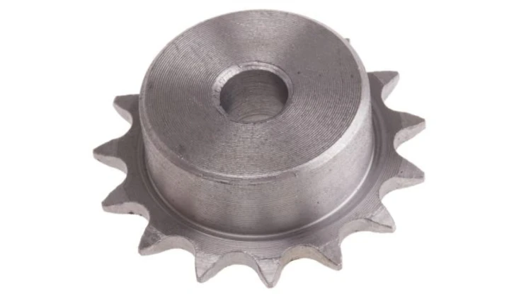 Koło łańcuchowe drabinkowe, 15 zębów, 05B-1, Pilot, śr otworu: 12mm, śr toczna: 45.81mm, Stal