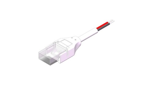 Złącze do taśmy LED hermetycznej - MCWP - MONO 8mm - COB/SMD - jednostronne z przewodem - ED00033924