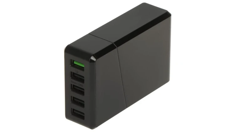 Ładowarka sieciowa 5xUSB QC3.0 CHARGC05-GC
