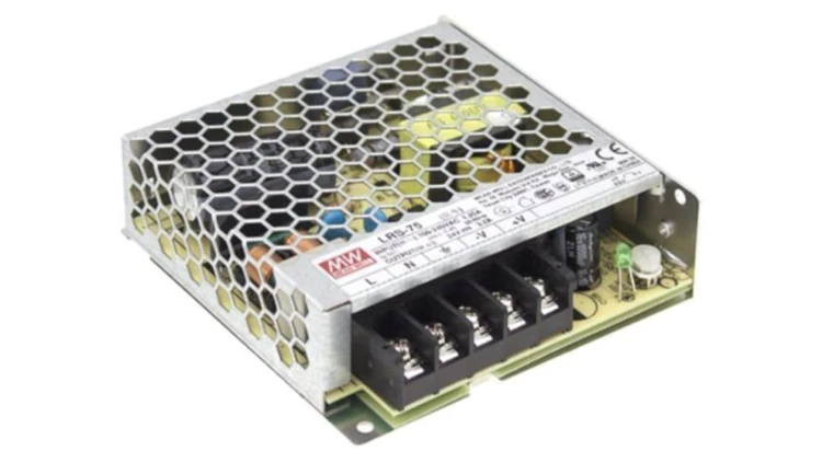 Zasilacz impulsowy, do wbudowania,modułowy, 75W, 15VDC, 5A, OUT: 1 LRS-75-15