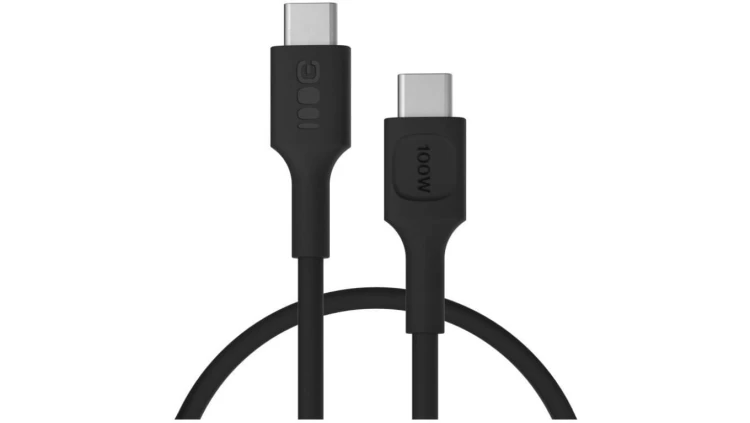 KABEL USB-C / USB-C Greencell PowerFlex 30cm PD 100W czarny silikonowy