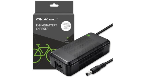 Qoltec Szybka Ładowarka do roweru skutera elektrycznego 36V 42V 4A 5.5*2.1 +kabel zasilający