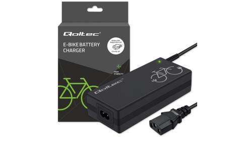 Qoltec Ładowarka do roweru elektrycznego 36V 42V 2A C14-IEC-3Pin +kabel zasilający