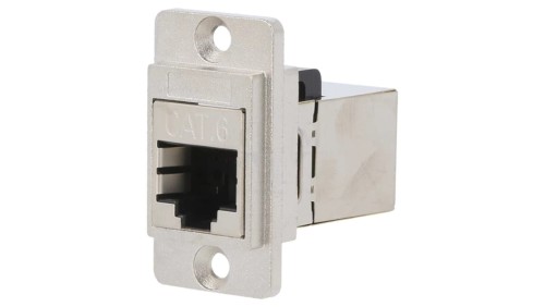 Łącznik DUALSLIM RJ45 8p8c Kat 6 ekranowane 29mm metal CP30722SM