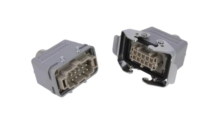 Złącze HDC męski + żeński C146 10-PIN 10+PE rozmiar E10 C146 10E010 921 1