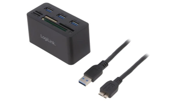 Hub USB, USB A gniazdo x3, USB B micro gniazdo, USB 2.0, USB 3.0 CR0042