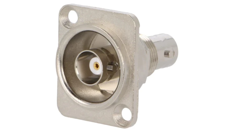 Łącznik BNC gniazdo z obu stron FT ekranowane metal 19x24mm CP30118