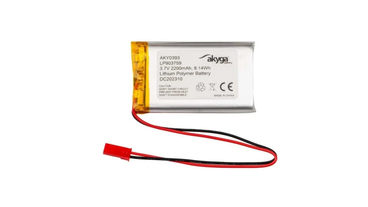 Akumulator Li-Po 3,7V 2200mAh PCM JST 2.54 2-Pin 150mm AKY0393 LP903759