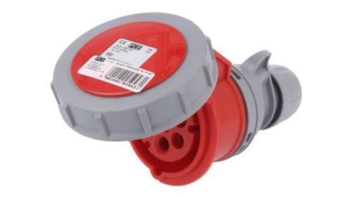 Złącze zasilające 3-fazowe AC, gniazdo żeńskie, 16A/400VAC 2172-6V