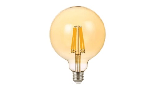 Żarówka LED G125 E27 12W 1300lm WW barwa ciepła 2200K 360 COG AMBER