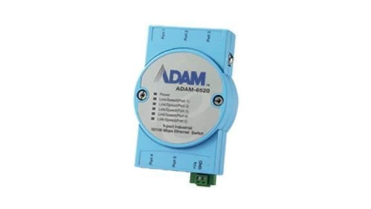 5-portowy przemysłowy niezarządzany przełącznik Ethernet 10/100 Mbps ADAM-6520L-AE