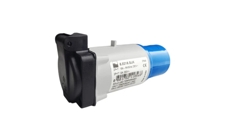 Marlanvil Adapter kempingowy wtyczka CEE 16A na 13A 250V gniazdo brytyjski standard przejściówka IP44 8568