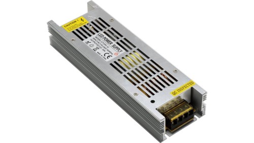 Zasilacz modułowy do taśm LED, MINI IP20 200W, 12V, 16.67A, 224x72x39MM Z POTENCJOMETREM