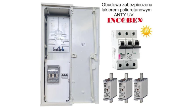 Rozdzielnica licznikowa TAURON NA ELEWACJE ZK1e-1P LAKIER UV INCOBEX