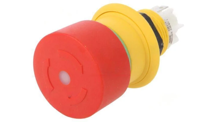 Przełącznik bezpieczeństwa 16mm Poz.stab 2 NC czerwony LED 61-6451.4247