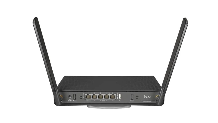 Router WiFi AC Dual Band, 5x RJ45 1000Mb/s, 1x PoE, 1x USB MikroTik hAP ac3 RBD53iG-5HacD2HnD