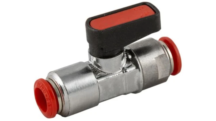 Zawór regulacyjny pneumatyczny Push In 6 mm RS PRO
