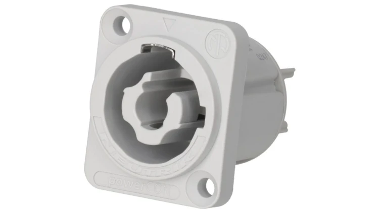 NEUTRIK Gniazdo tablicowe panelowe zasilające PowerCON 2P+Z 20A 250V szare NAC3MPXXB