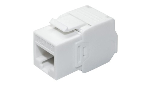 Moduł keystone RJ45 UTP kat.6 nieekranowany beznarzędziowy mini biały