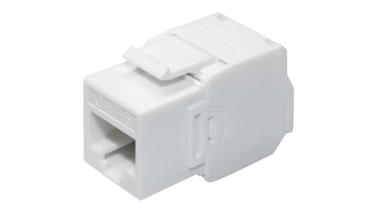 Moduł keystone RJ45 UTP kat.6 nieekranowany beznarzędziowy mini biały