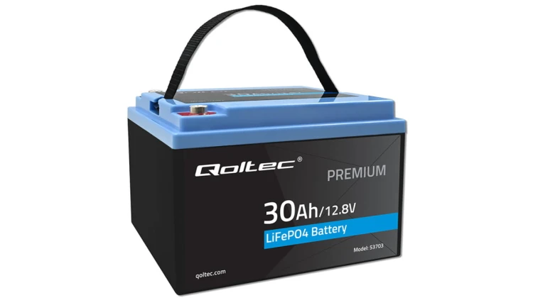 Qoltec Akumulator LiFePO4 Litowo-Żelazowo-Fosforanowy 12.8V 30Ah 384Wh BMS