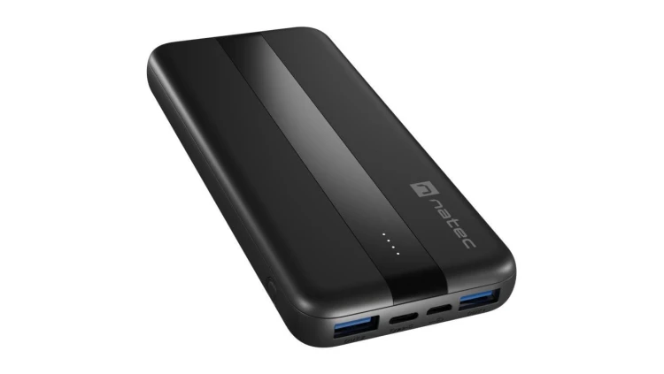 Power bank 10000mAh 20W TREVI SLIM Q V2 czarny NATEC