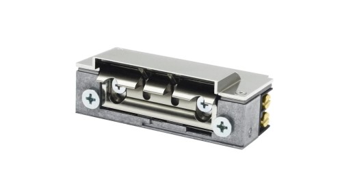 Elektrozaczep Hartte XS12UW-BC wąski z wyłącznikiem, wzmocnioną sprężyną i wyślizgiem 12V AC/DC