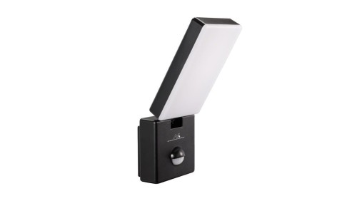 Lampa LED z czujnikiem ruchu Maclean, czujnik ruchu PIR, kolor czarny, 10W, IP65, 800lm, barwa neutralna biała (4000K) MCE516 B