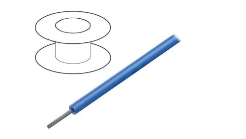1555-BL005 Przewód HookUp Wire linka Cu 18AWG PVC niebieski 1000V 30,5m