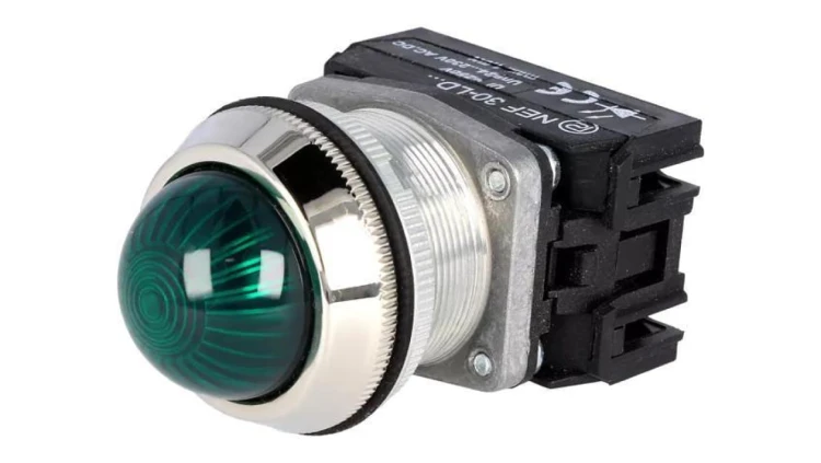 Lampka kontrolna, 30mm, Podświetlenie: LED, Ø30,5mm, 24÷230VAC, IP20, NEF30 NEF30-LDSZ-U