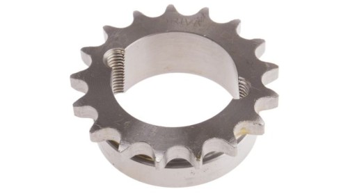 Koło łańcuchowe drabinkowe, 17 zębów, 08B-1, Nakrętka stożkowa, śr toczna: 69.11mm, Stal