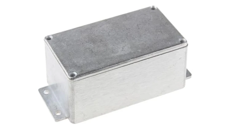 Obudowa ekranowana Srebrny z kołnierzem IP65 Neopren, 139.6 x 63.8 x 55mm, RS PRO