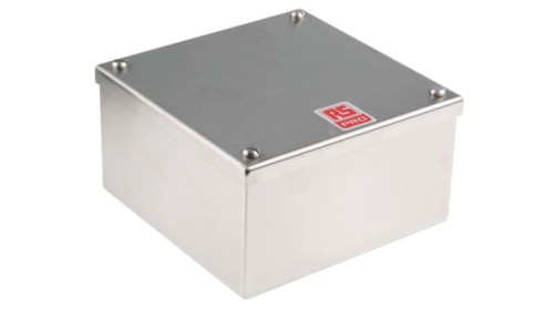 Obudowa do adaptacji, Stal nierdzewna 304 Satynowy 0 Knockouts 160mm x 160 mm x 85mm RS PRO