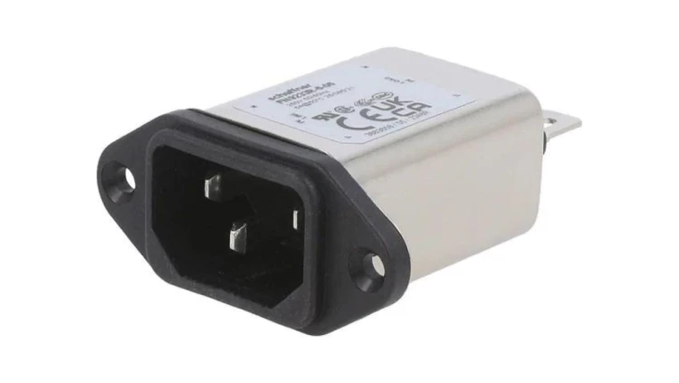 Złącze zasilające AC męskie 6A 250VAC -25÷85C 1,6mH FN9233R-6-06
